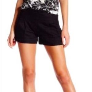 J. Crew black pleated shorts with side zipper